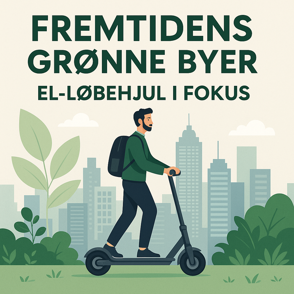 El-løbehjul som en del af fremtidens grønne byer